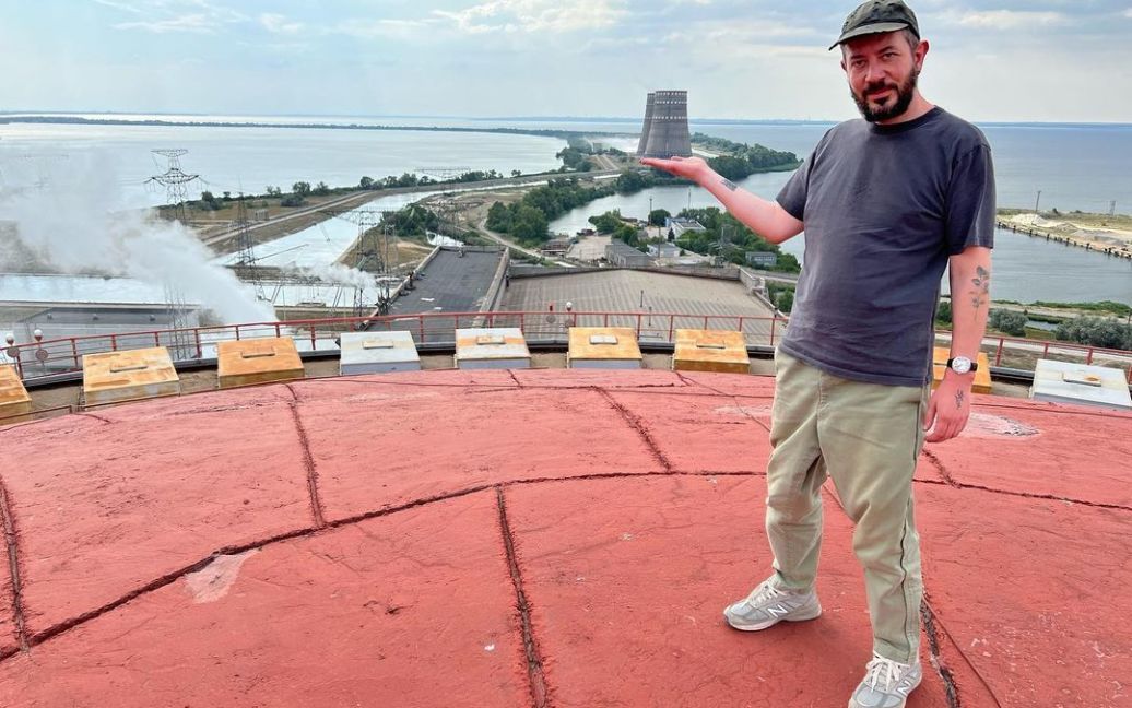 Російський дизайнер видерся на дах Запорізької АЕС (фото) ➤ Prozoro.net.ua