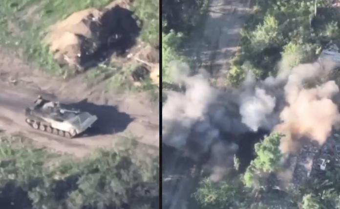 Момент уничтожения вражеского танка и бегство россиян (видео) ➤ Prozoro.net.ua