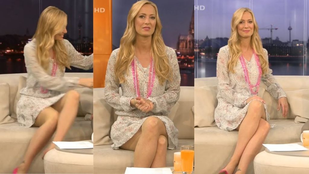 RTL Panne Moderatorin zieht ihr Kleid hoch und zeigt mehr als sie eigentlich wollte 