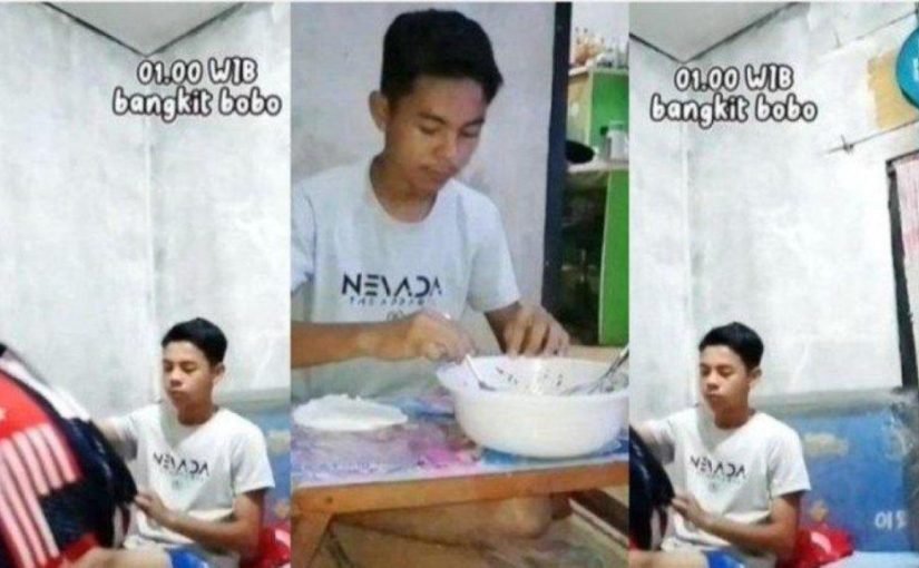 Derlin Wahyudi, seorang siswa di MAN 4 Pandeglang, harus bekerja sangat keras, meskipun usianya masih muda, untuk mencari nafkah ➤ Infotime.co