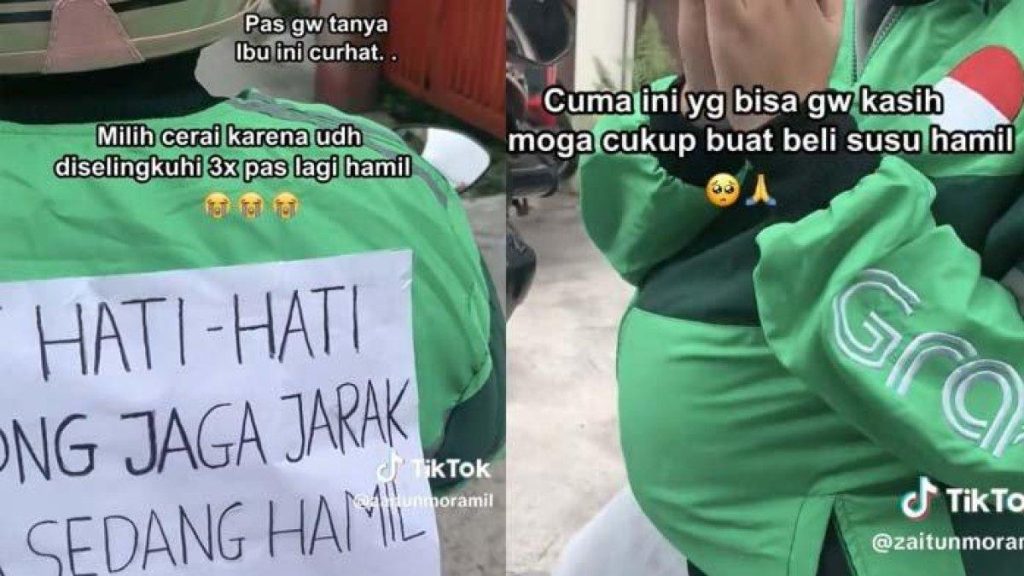 “Tolong jaga jarak” Seorang wanita yang nekat menjadi pengemudi taksi, meskipun sedang hamil, mengaku bahwa suaminya telah berselingkuh sebanyak tiga kali