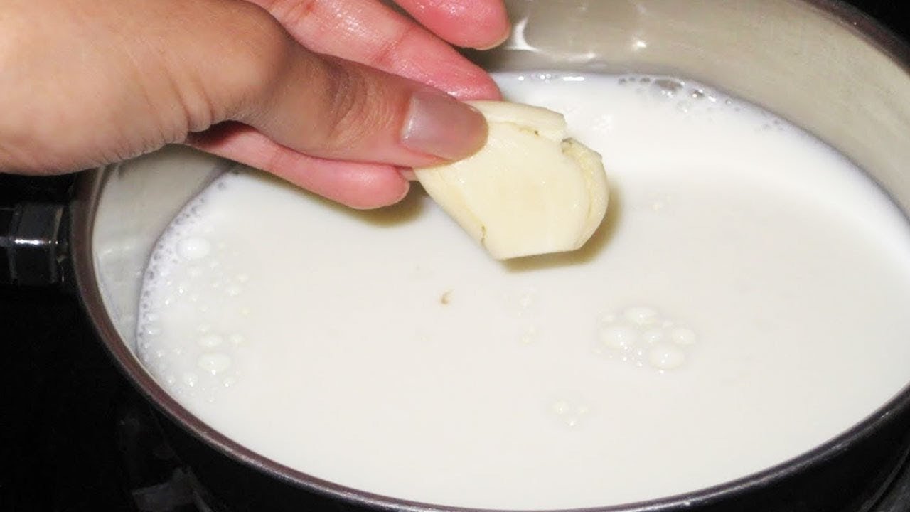 Kochen Sie Knoblauch in Milch und trinken Sie die Abkochung: einmal reicht➤ Infotime.co