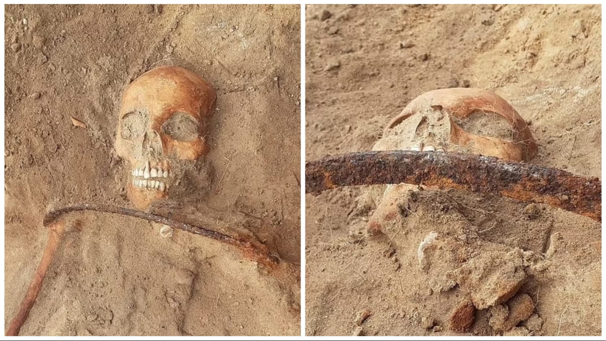 У Польщі розкопали “маленького вампіра”, якого прикували до могили