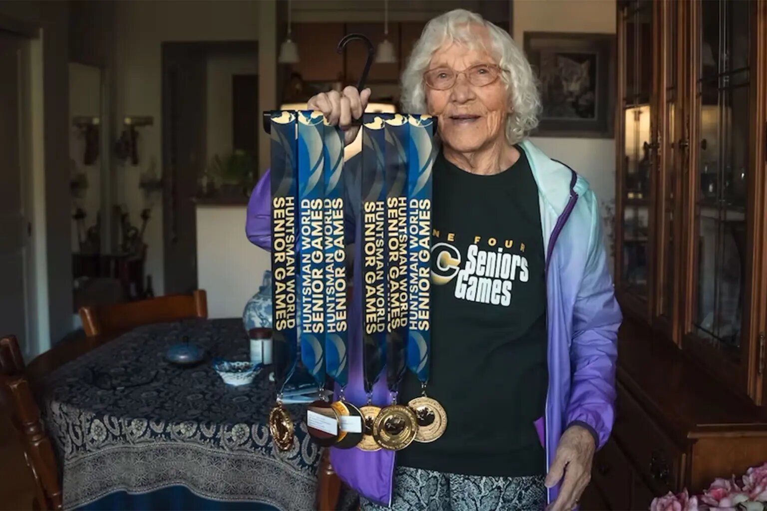 99-летняя пловчиха установила три мировых рекорда: фото