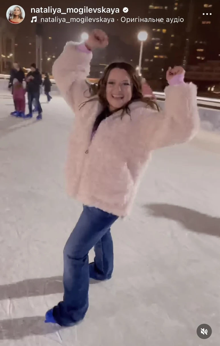 Могилевська захопила своєю майстерністю катання на ковзанах