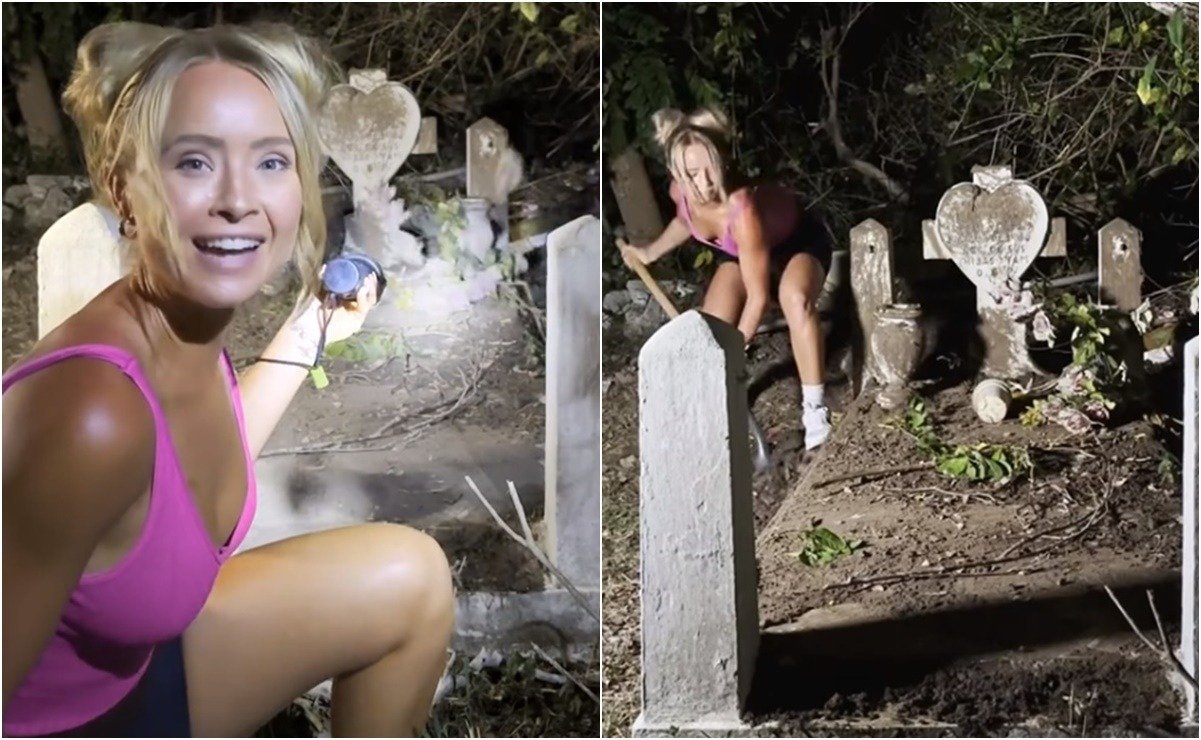 El vídeo de una mujer limpiando tumbas abandonadas se ha hecho viral. Lo hace gratis y por placer, dejando las tumbas reluciente ➤ Infotime.co