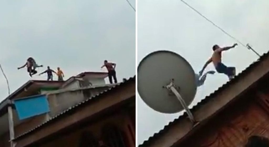 Viral Video Kejar-kejaran Antara Polisi dan Pengedar Narkoba di Atap Rumah Warga