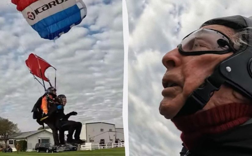 106-летний американец стал самым старым парашютистом мира ➤ Infotime.co