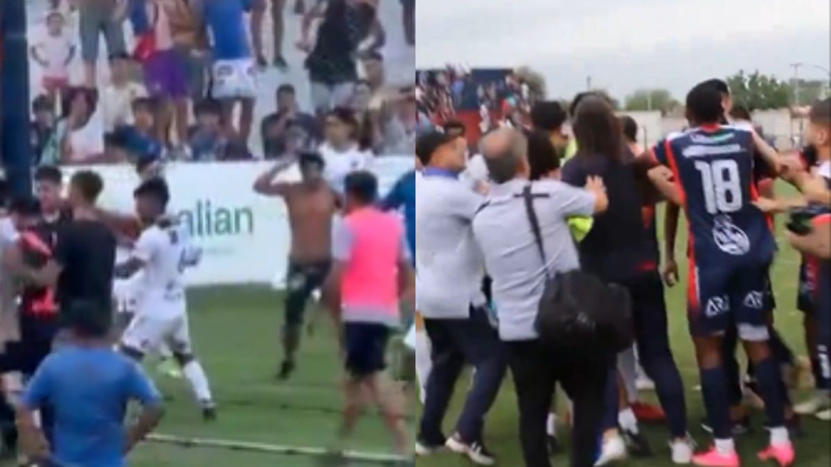 Video: Jugadores y aficionados terminan a golpes tras una derrota ➤ Infotime.co