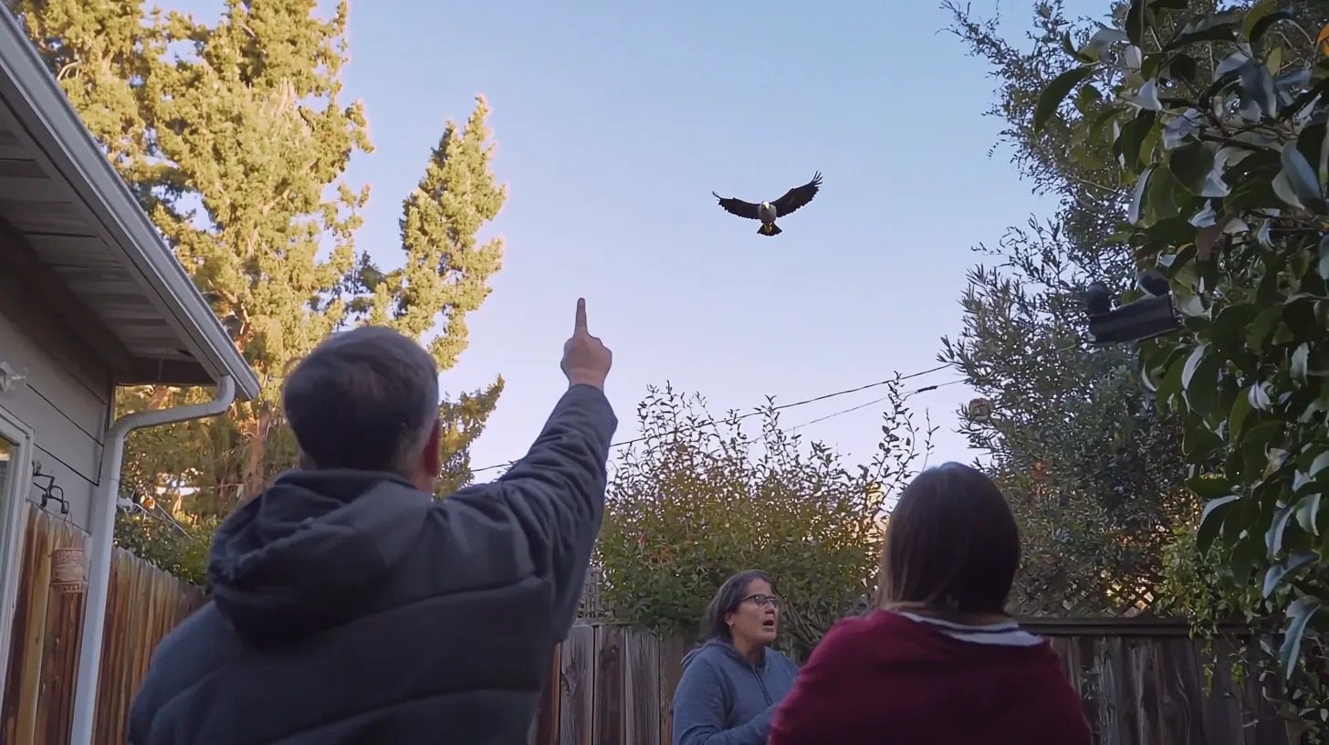 Águila se lleva un perrito ante los ojos de todos: el final sorprendió a todo el vecindario