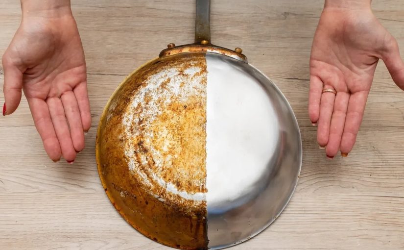 Cómo limpiar una sartén de restos de carbón y grasa sin esfuerzo ➤ Infotime.co