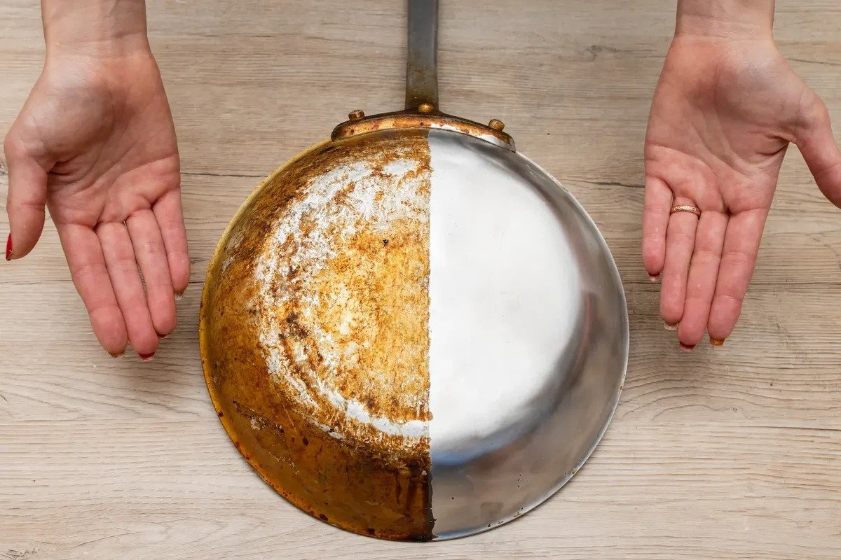 Cómo limpiar una sartén de restos de carbón y grasa sin esfuerzo ➤ Infotime.co
