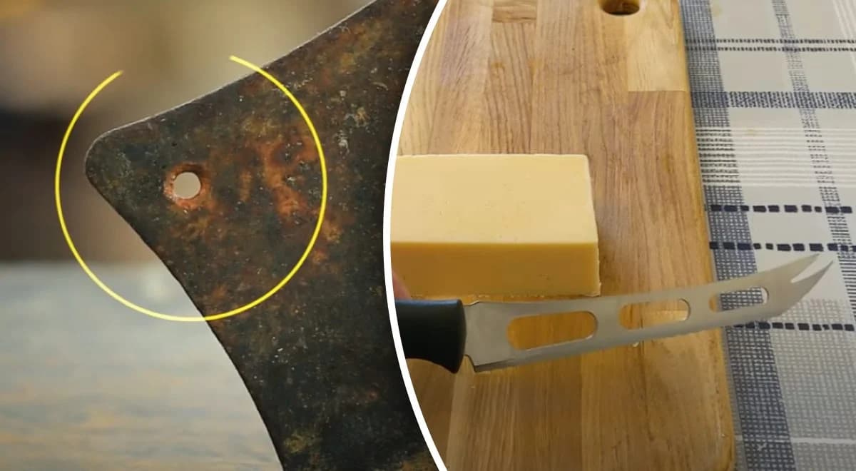 Чому в лезах деяких ножів є отвір: відповідь проста