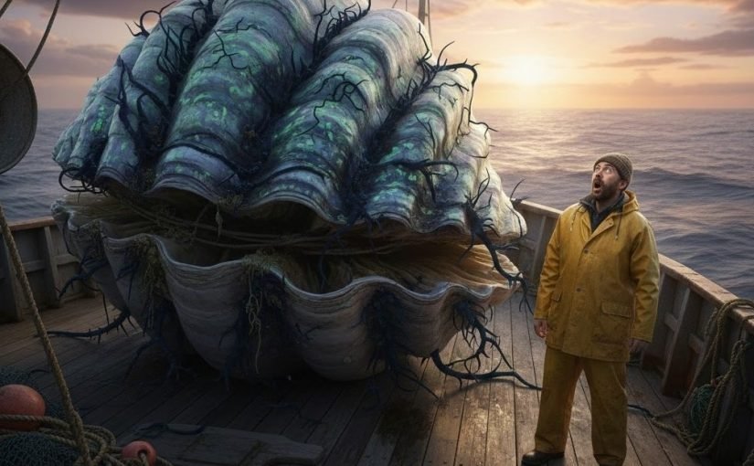Ia mengangkat sesuatu yang menyerupai kerang raksasa ke dek. Namun, begitu ia mengintip ke dalam, rasa takut yang dingin menusuknya ➤ Infotime.co
