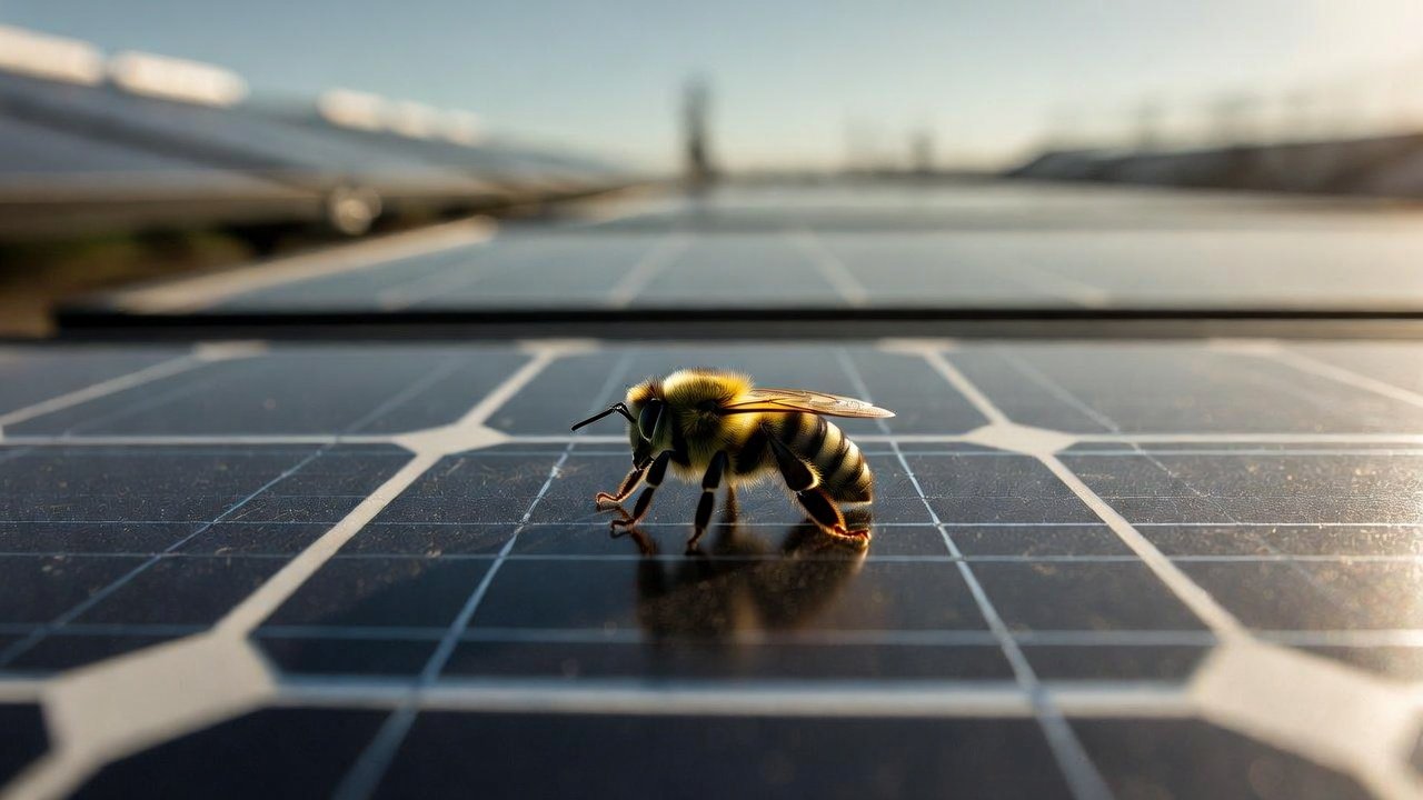 Пчелы сходят с ума от солнечных панелей: какая опасность