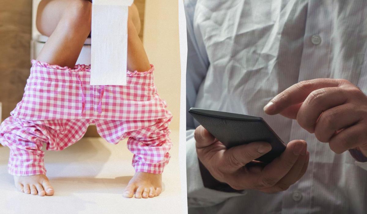 Использование телефона в туалете может быть опасным и вот почему