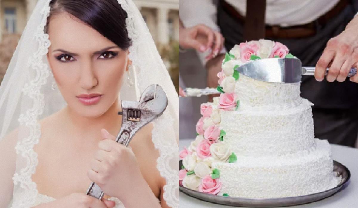 Брак длился всего 48 часов: невеста подала на развод из-за шутки с тортом