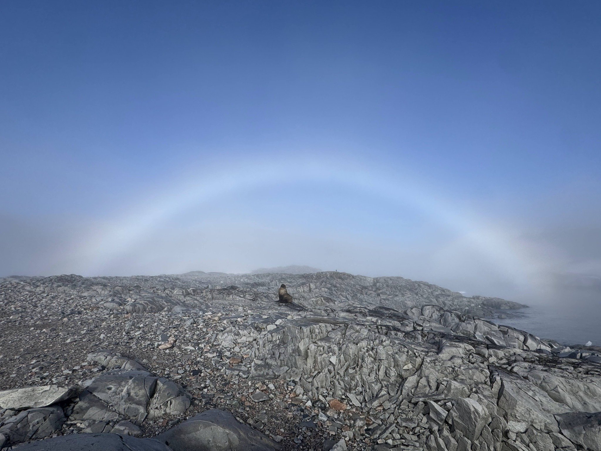 Українські полярники зафіксували рідкісну білу веселку: фото