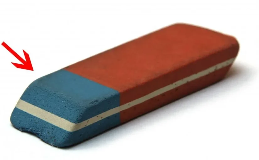 Тайна двухцветной резинки: зачем действительно нужна синяя сторона ➤ Infotime.co