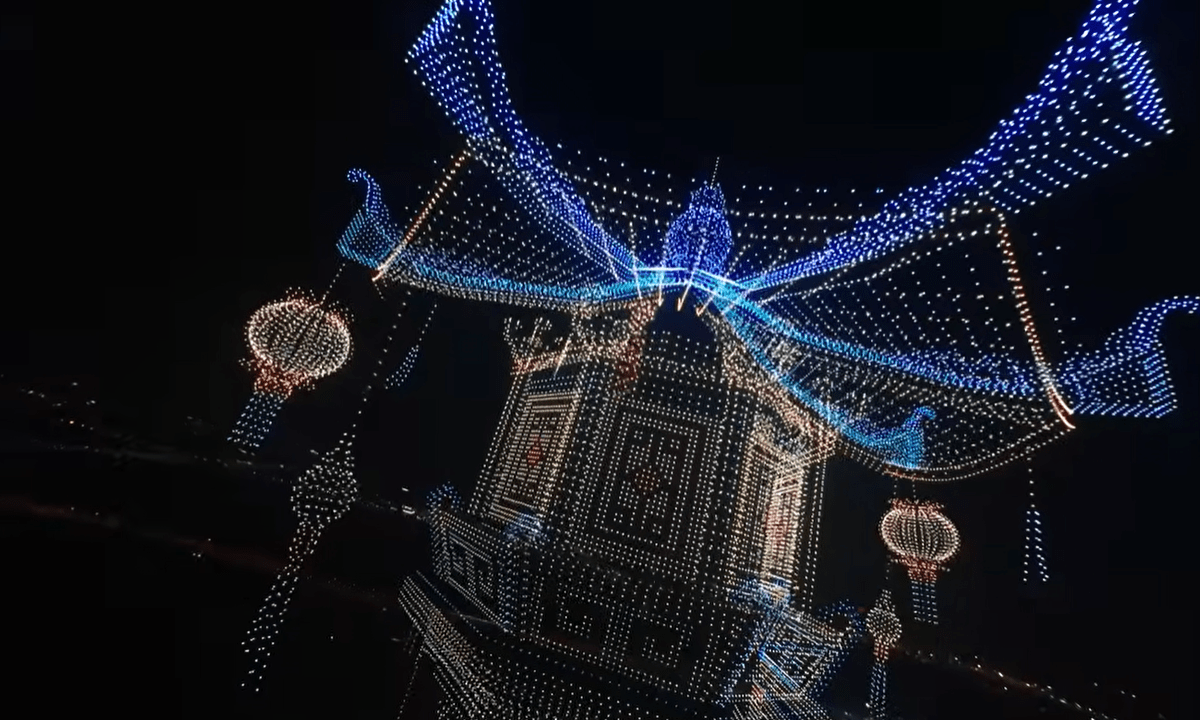 Китай підняв у небо понад 22 тисячі дронів для встановлення рекорду (відео)