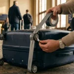 Зачем путешественники заклеивают колеса чемодана скотчем: простой лайфхак для путешествий ➤ Infotime.co