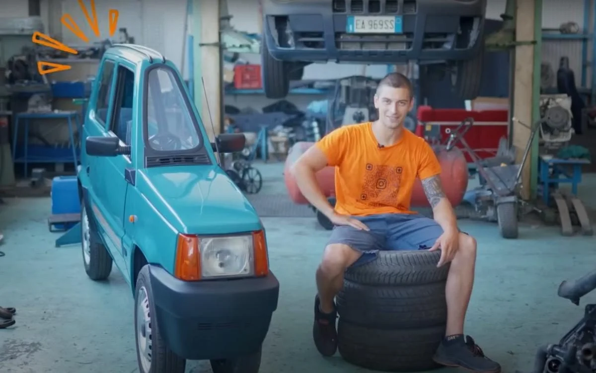 Самый узкий автомобиль в мире: Fiat шириной всего 50,2 см установил рекорд Гиннеса