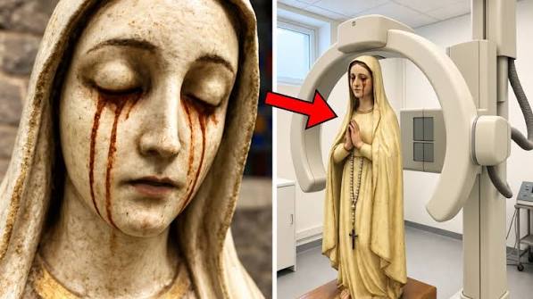 Statue der Muttergottes weint rostfarbene Tränen – Röntgenaufnahme enthüllt, was im Inneren verborgen ist ➤ Главное.net