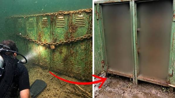 Taucher entdeckten Spinde aus den 1970er Jahren in einem Sumpf – ein Blick hinein veranlasste sie, die Polizei zu rufen! ➤ Главное.net
