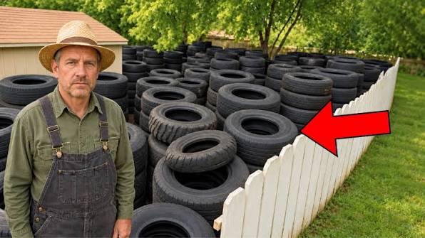 Er füllte seinen Garten mit Reifen – alle lachten, doch später bereuten sie es ➤ Главное.net